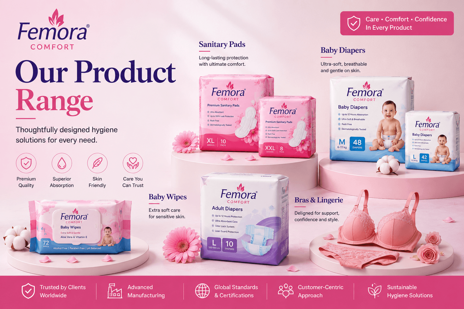 Discover Our Complete Product Portfolio: Care and Comfort