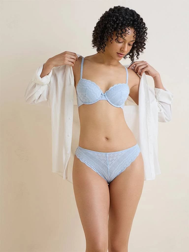 Femora Floral Lace Ergonomic Wirefree Bra