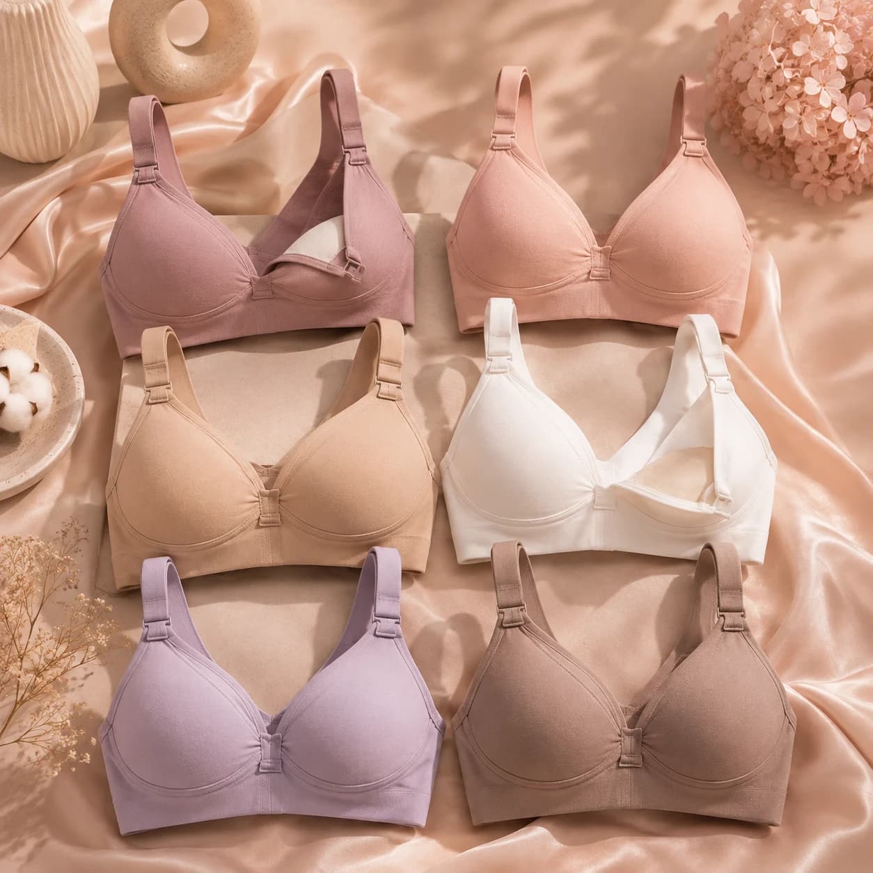 Maternity Organic Cotton Feeding & Nursing Bra