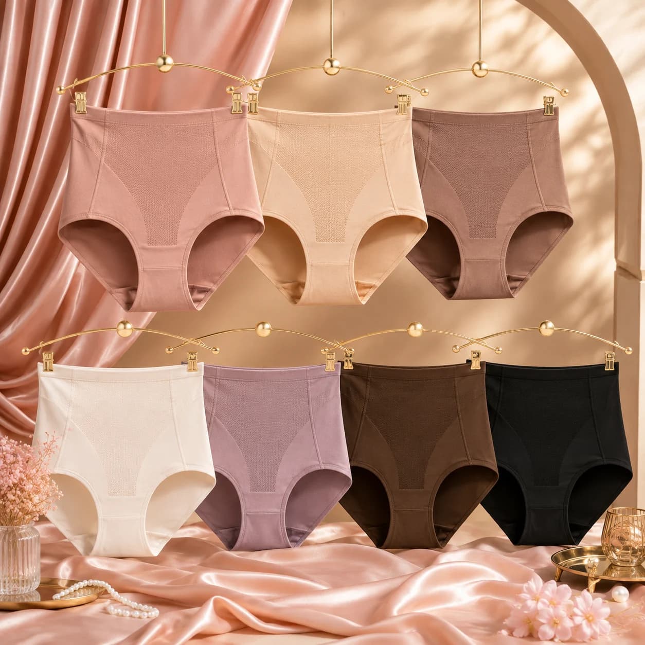 High-Waist Tummy Support Microfiber Briefs