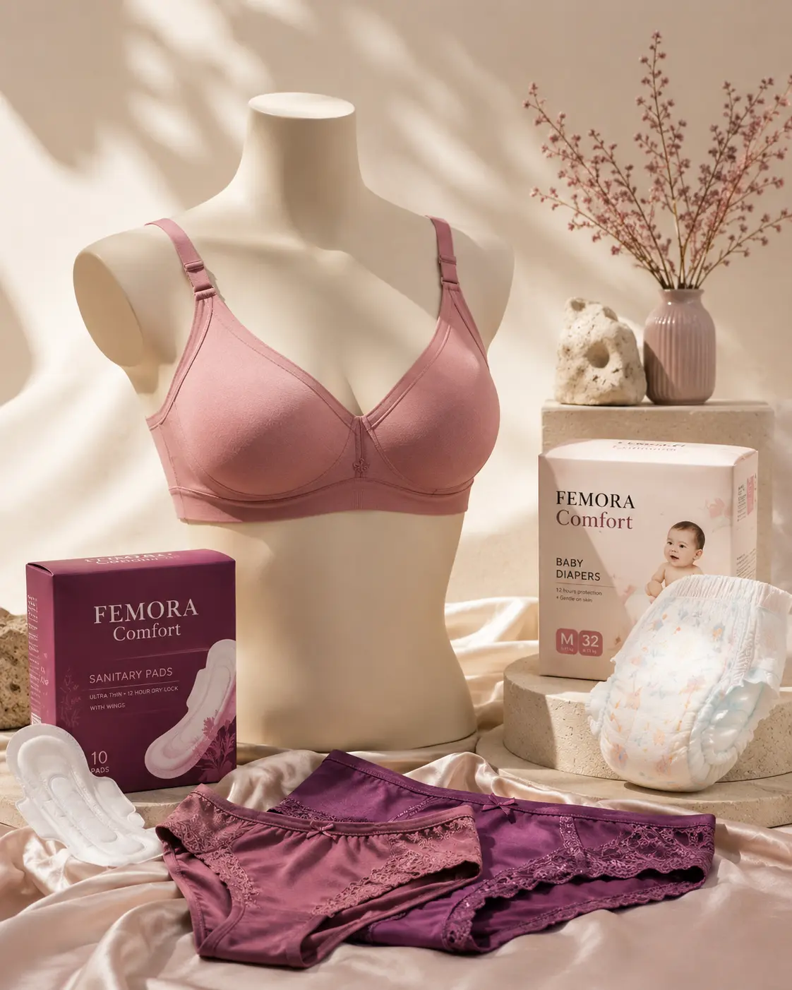 Femora Comfort Seamless Bra and Intimate Apparel OEM Production in Surat