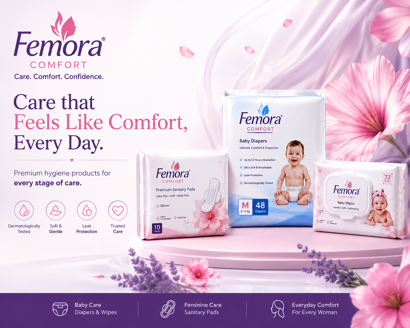 Femora Comfort Manufacturing Facility and Global Export Products